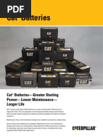 Cat Batteries: Cat Batteries-Greater Starting Power-Lower Maintenance - Longer Life