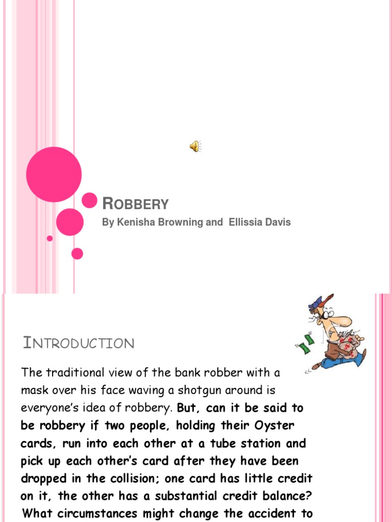 Robbery: Legal Definition and Key Cases | PDF | Robbery | Theft