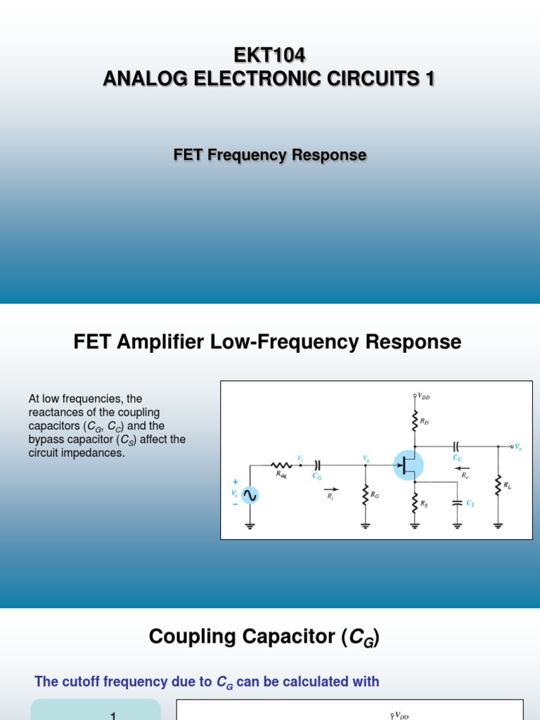 FET Amplifier Frequency Response Analysis | PDF | Amplifier ...