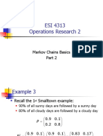 ESI 4313 Operations Research 2: Markov Chains Basics