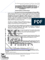 ECC Environmental Compliance Certificate Primer For The Philippines PDF