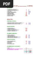 Design of Two Way Slab (I.S Method) : Input Datas