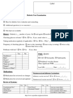 DM Diabetic Foot Exam