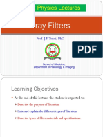 Resident Physics Lectures: X-Ray Filters