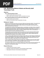 1.4.1.1 Lab - Researching Network Attacks and Security Audit Tools PDF