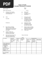 Stock - Book Debt Statement Forms