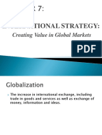 International Strategy:: Creating Value in Global Markets