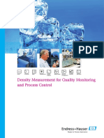 Density Measurement For Quality Monitoring and Process Control