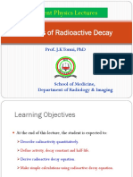 Lecture 5 Kinetics of Radioactive Decay