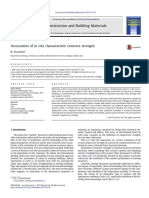 Assessment of in Situ Characteristic Concrete Strength