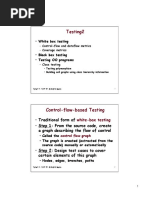 Testing2: - White Box Testing - Black Box Testing - Testing OO Programs