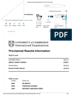 Provisional Candidate Results File For June 2010 - Karachi - Urdu