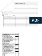 Inspection Check Sheet: Name of Premises: Address