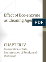 Effect of Eco-Enzyme As Cleaning Agent