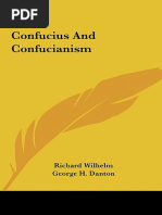 Richard Wilhelm, G.H. Danton, A.P. Danton - Confucius and Confucianism-Routledge & Kegan Paul PLC (1972) PDF