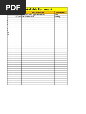 Daily Task List