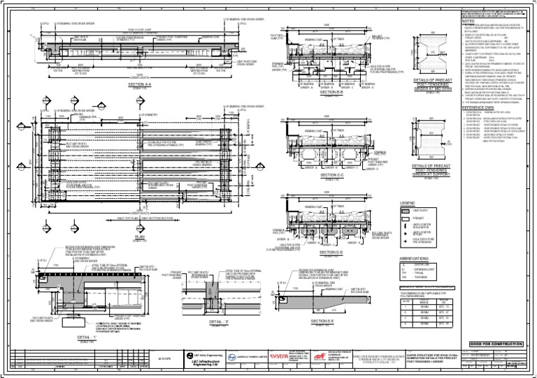 End Cross Girder Design Details | PDF | Prestressed Concrete | Precast ...
