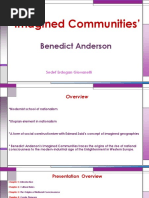 Benedict Anderson - Imagined Communities 091919