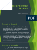 Principle of Exercise Training