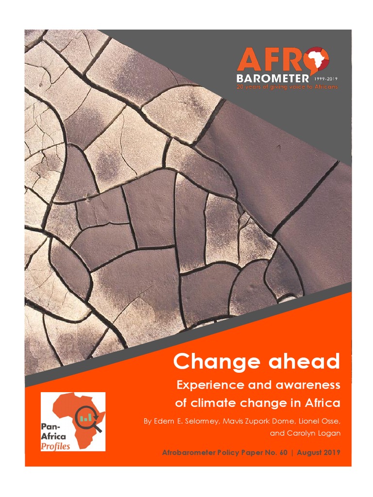 Afrobarometer: Experience and Awareness of Climate Change in Africa ...