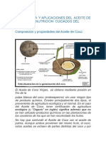 Importancia y Aplicaciones Del Aceite de Coco en La Nutricion Cuidados Del Cuerpo