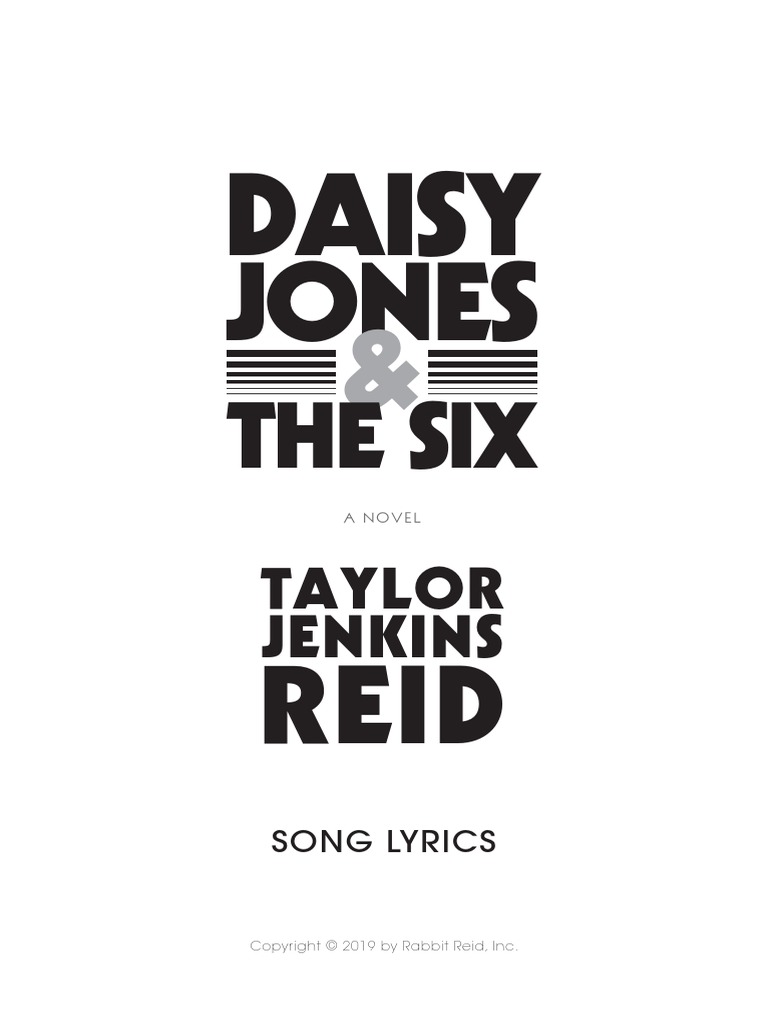 Daisy Jones & The Six Book of Song Lyrics PDF