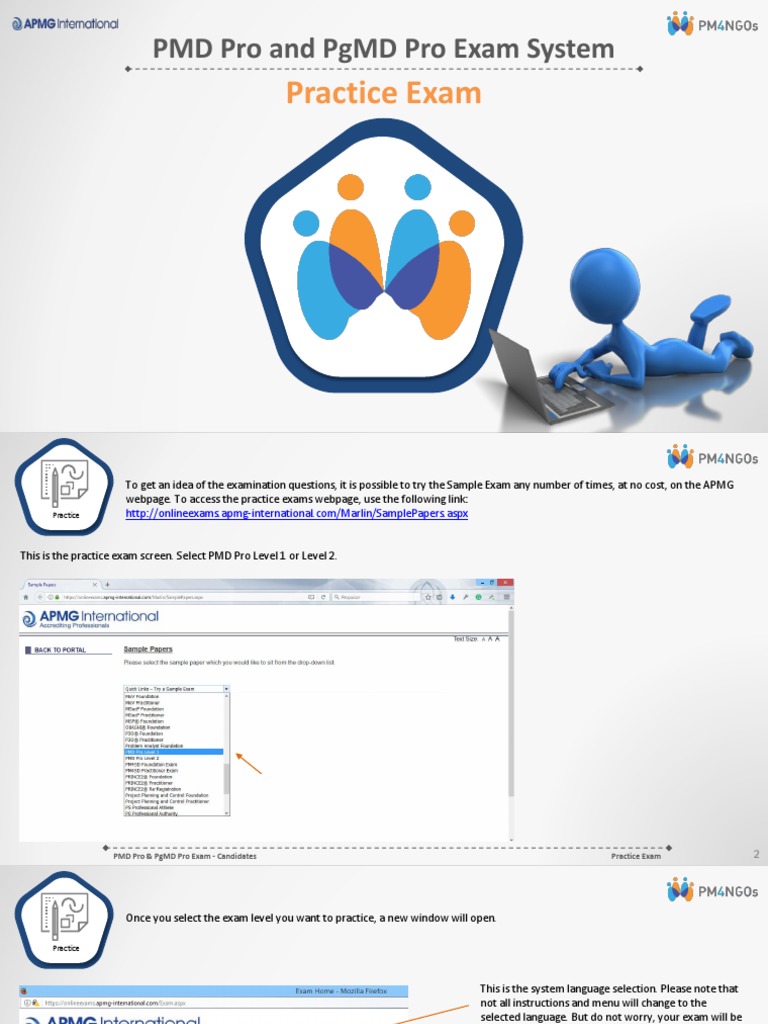 PMD Pro Exam Practice Instructions | PDF | Web Page | Test (Assessment)