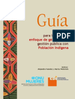 Guia para Incorporar Enfoque de Genero en La Gestion Publica Con Poblacion Indigena