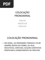 colocação pronominal