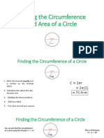 Perimeter (Circumference) and Area of A Circle