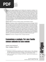 Ecumenismo e Ecologia - Por Uma Família Comum Cuidando Da Casa Comum