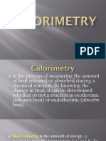 Calorimetry Report