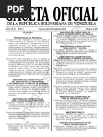 Gaceta Oficial 41690 Sumario