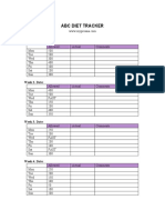 Abc Diet Tracker PDF