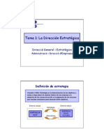 Part I Introduccio A La Direccio Estrategica