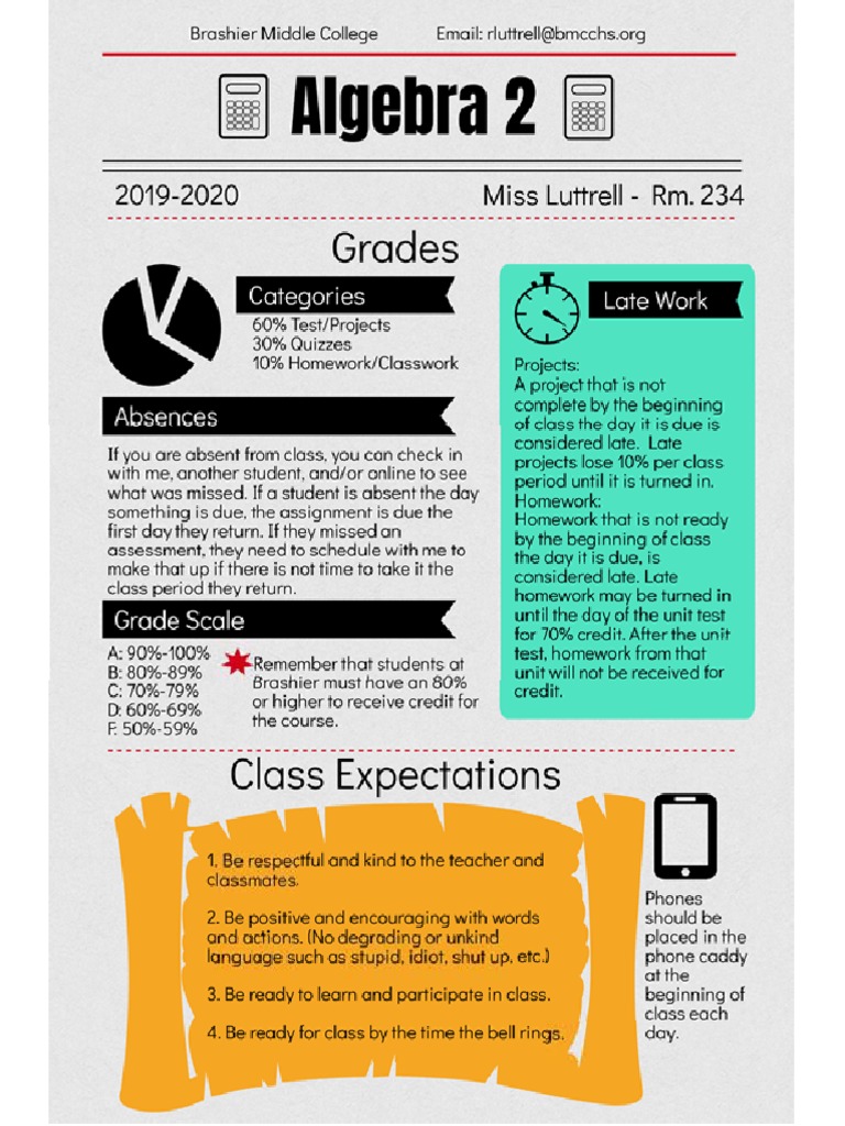 Algebra 2 Syllabus PDF
