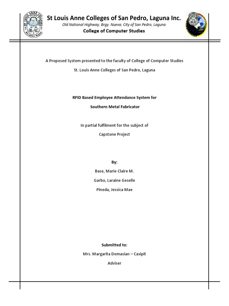 ST Louis Anne Colleges of San Pedro, Laguna Inc. College of Computer