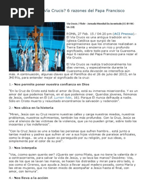 Explicacion Via Crucis Pdf Estaciones De La Cruz Cristo Titulo