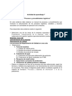 Evidencia 5 Manual Procesos y Procedimientos Logisticos