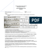 Third Periodical Test in Mapeh 5-1