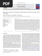 Hydrometallurgy: Yunjiao Li, Vladimiros G. Papangelakis, Ilya Perederiy