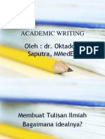 Academic Writing Kuliah 2016