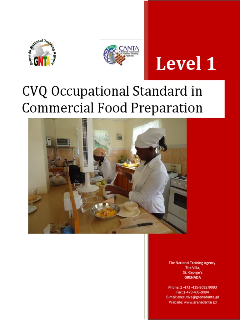 CommercialFoodPreparationCookeryLevel1CVQ.pdf Competence (Human