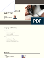 Language and Writing - Presentation