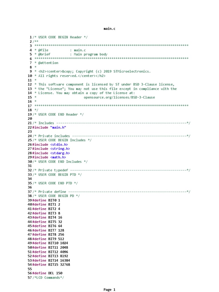 #Include: "Main.h" | PDF | Source Code | Computer Architecture