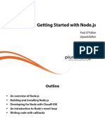 Getting Started With Node - JS: Paul O'Fallon @paulofallon