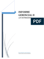 Informe Gerencial II para Lap Distribuidora