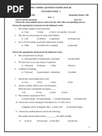 English Model Paper - 1 - SSLC TN