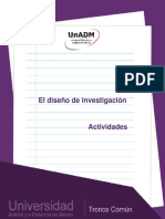 El Diseño de Investigación UNADM