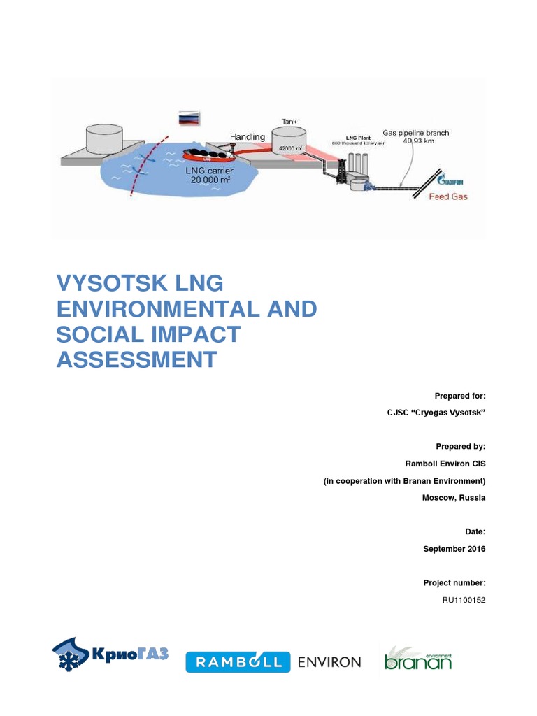 Vysotsk LNG PDF | PDF | Human Impact On The Environment | Geomorphology